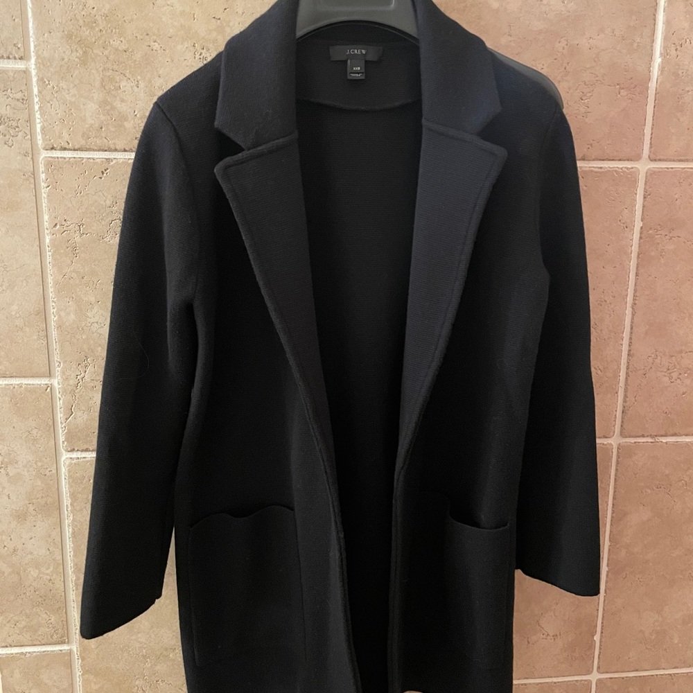 Jcrew Sophie Open Front Sweater Blazer